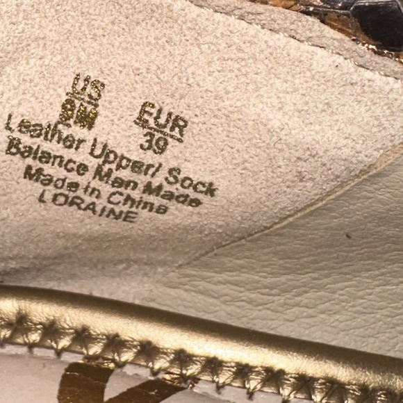 Sam Edelman Loraine Bit Gold Snake Print Loafers Classic | Women's 9M $150 - Picture 9 of 10